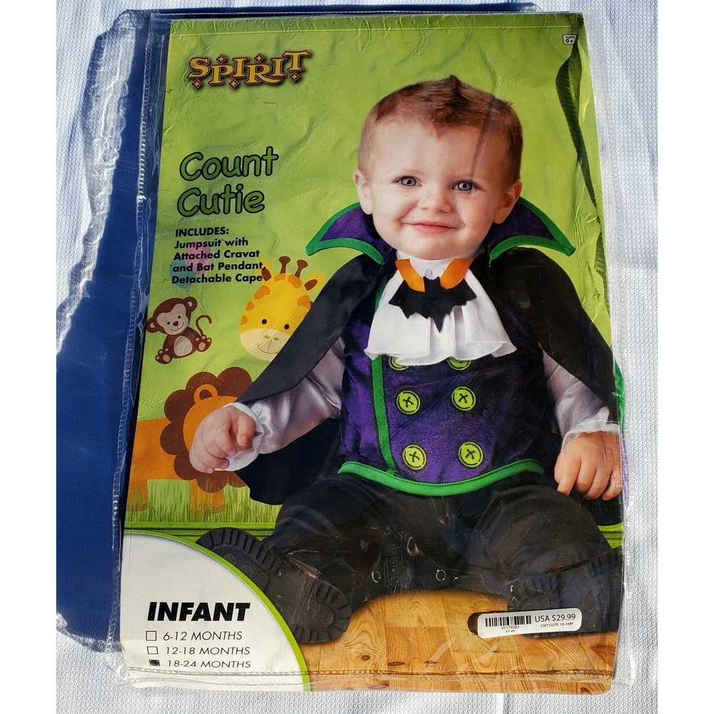 Spirit Halloween ♤ COUNT‎ CUTIE ♤ Infant Costume ♤ Size 18-24 Months ♤ NIP - Picture 4 of 5